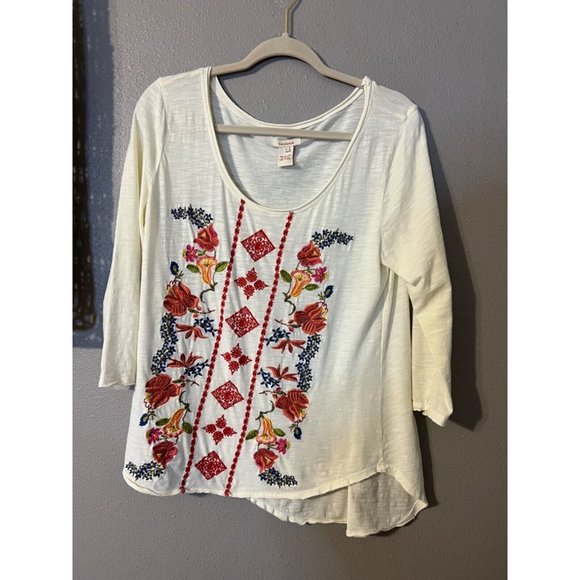 Sundance Embroidered Top L Large Johnny Was - Picture 9 of 10